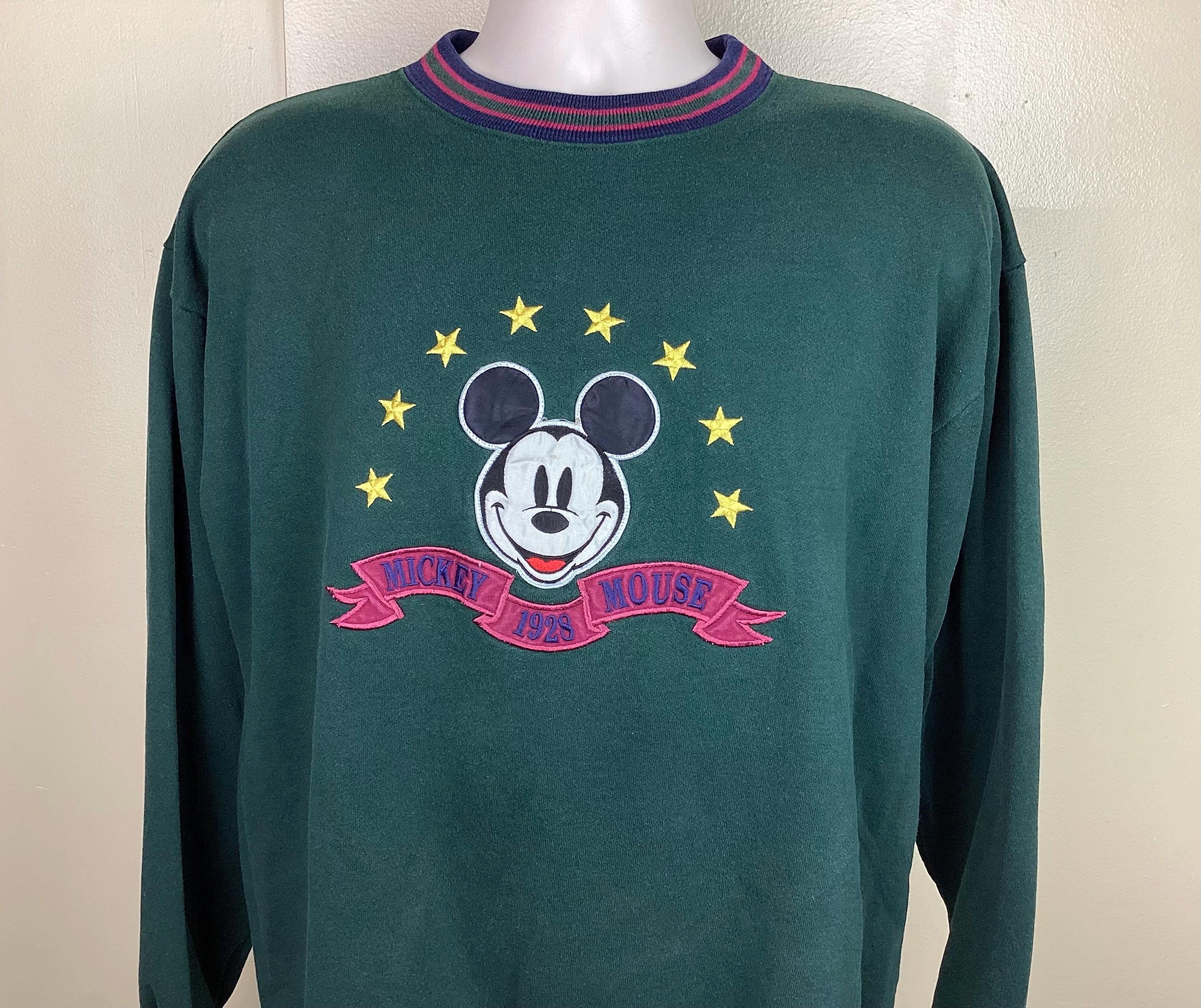 Green mickey mouse sweater hotsell
