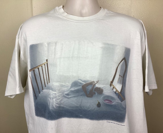 【海外 正規品】 Live 1995 Vtg Band Throwing Brockum 90s XL White T-shirt ミュージシャン