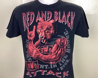 WCW、T シャツ、テレビクルーのシャツ!本物のヴィンテージ 1996