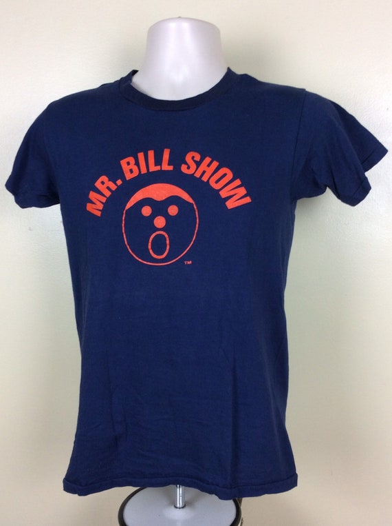 Vtg 70s Mr Bill Show T-Shirt Blue XS/S Saturday N… - image 4