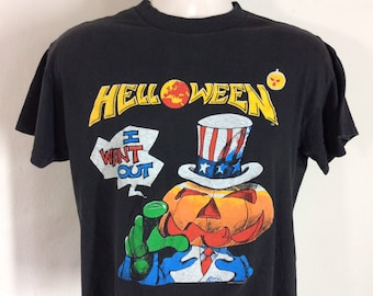 ヴィンテージ 1989 1990 ハロウィン コンサート Tシャツ ブラック M