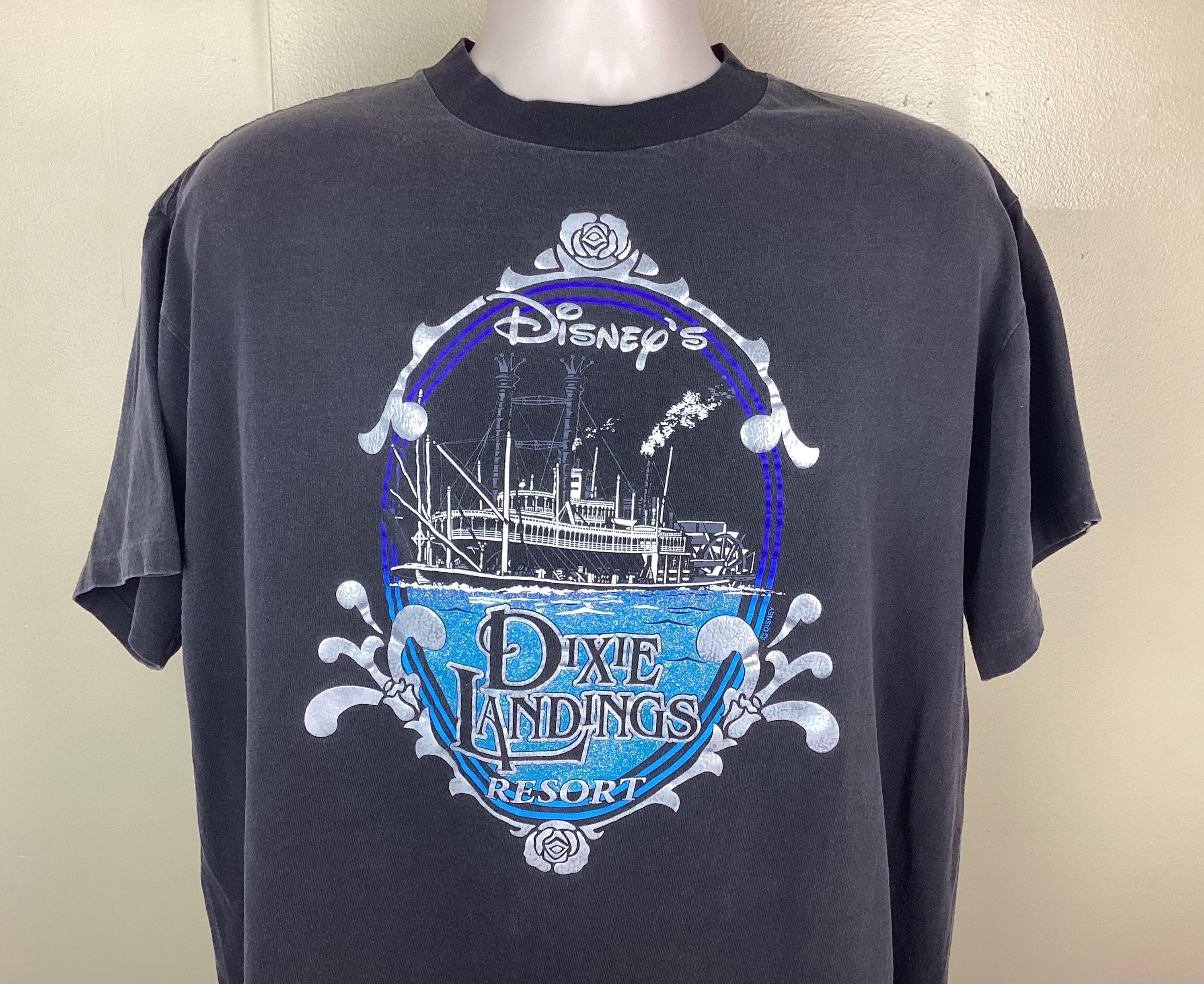 Vtg 90s Disney's Dixie Landings Resort T-shirt Black XL Port
