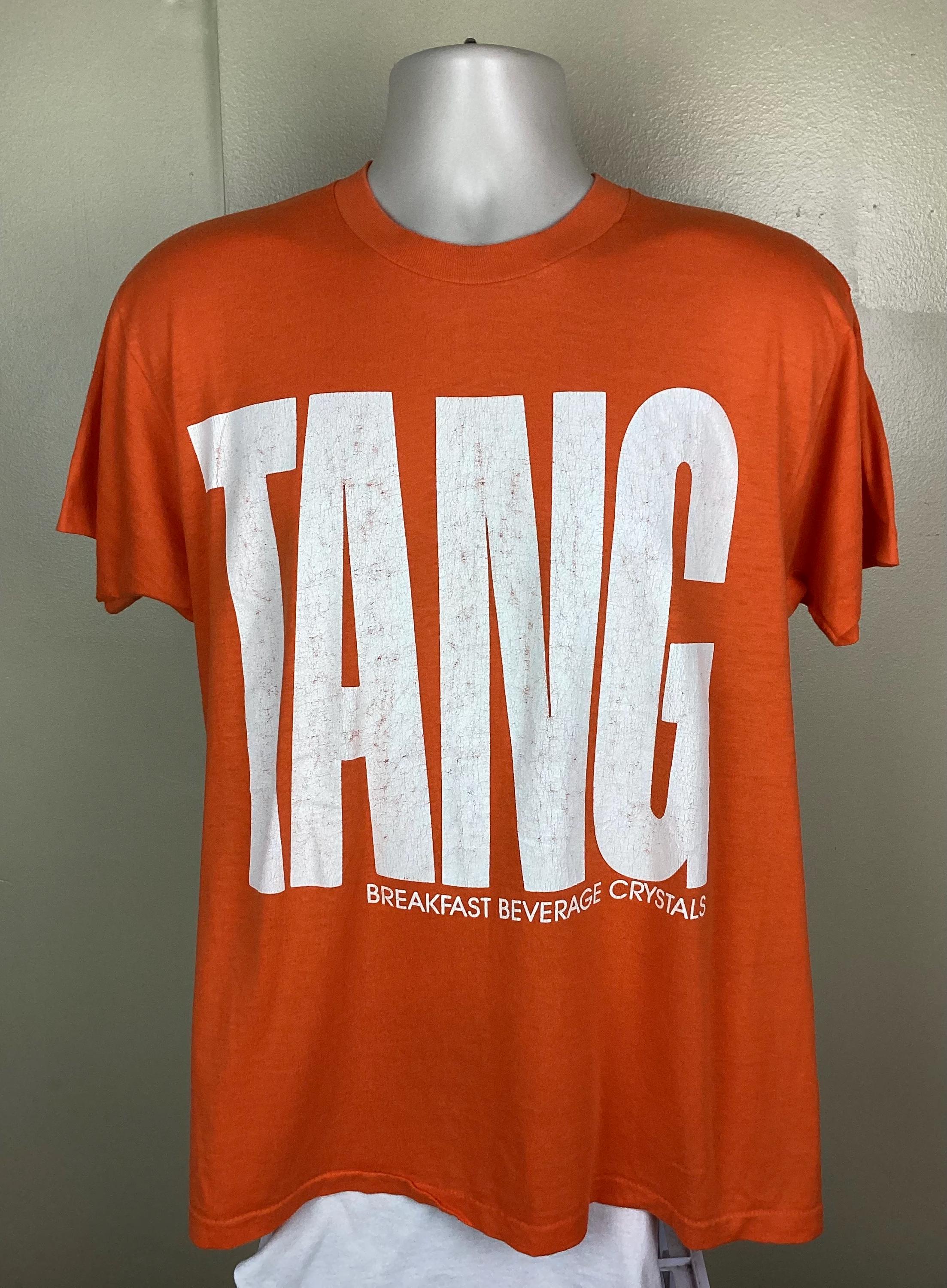 Vintage 80s Tang Breakfast Beverage Crystals T-shirt Orange XL