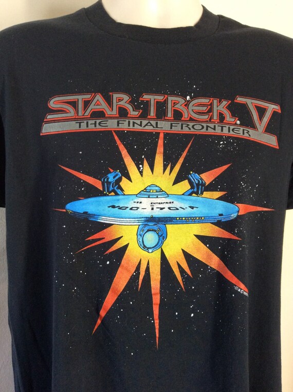 Final Frontier Cover Adult Ringer T Shirt Star Trek