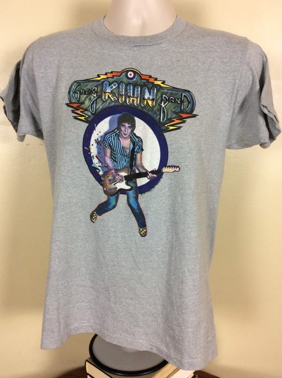 Vtg 1982 Greg Kihn Band Concert T-Shirt Heather G… - image 5