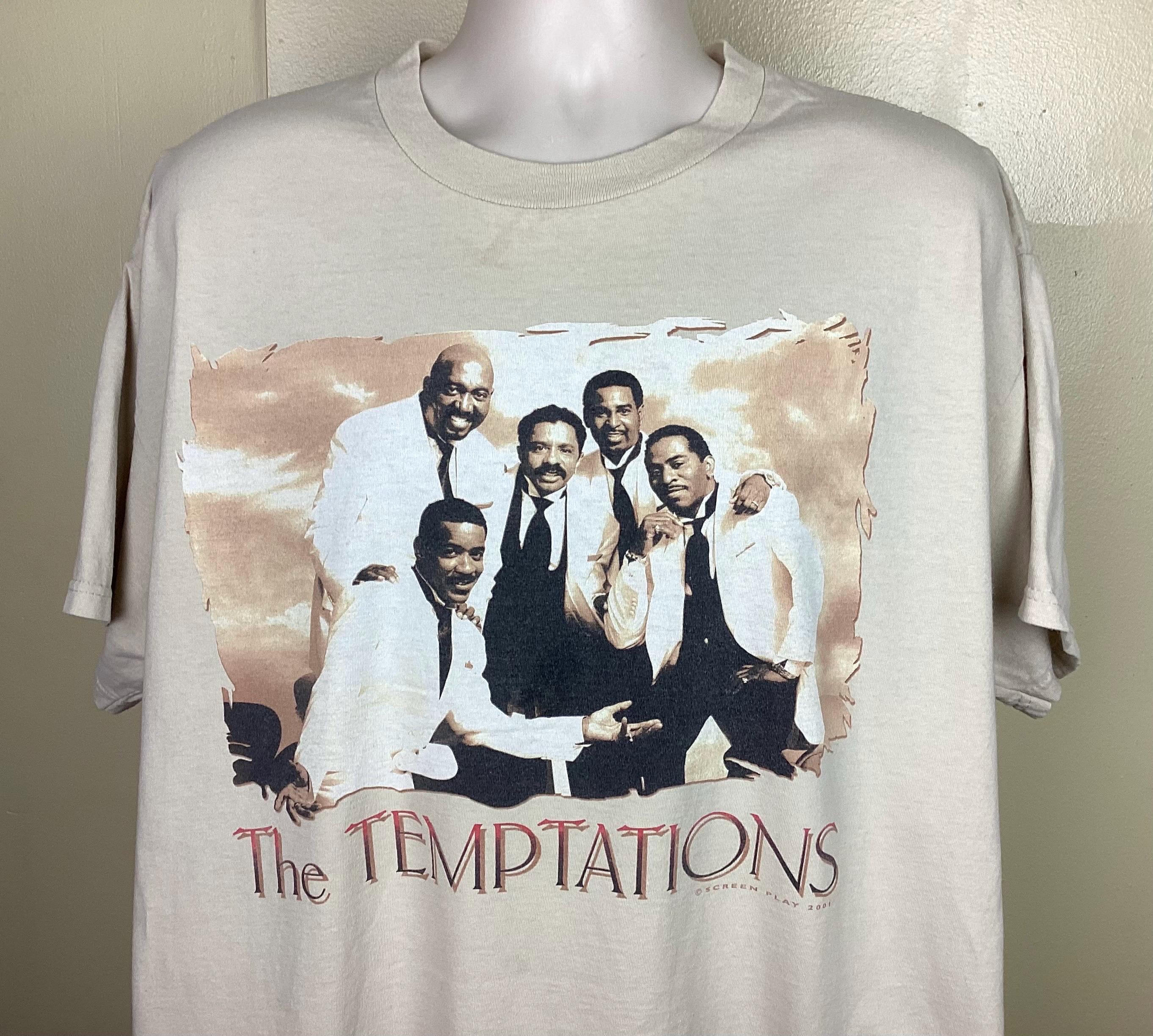 Vtg 2001 the Temptations Concert T-shirt Beige XL Y2K Motown