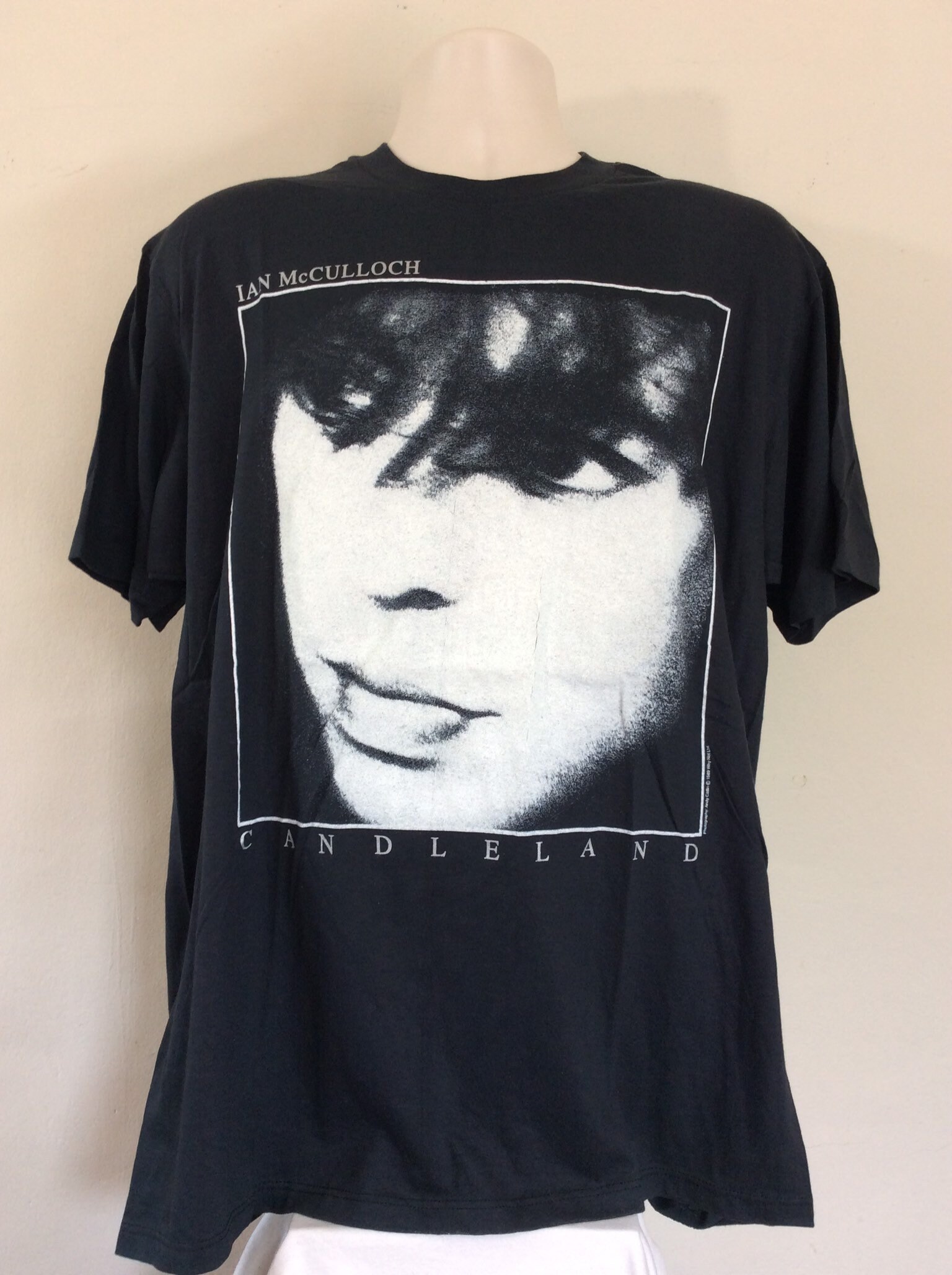 Vtg 1989 Ian McCulloch Candleland T-Shirt Black XL 80s Echo | Etsy