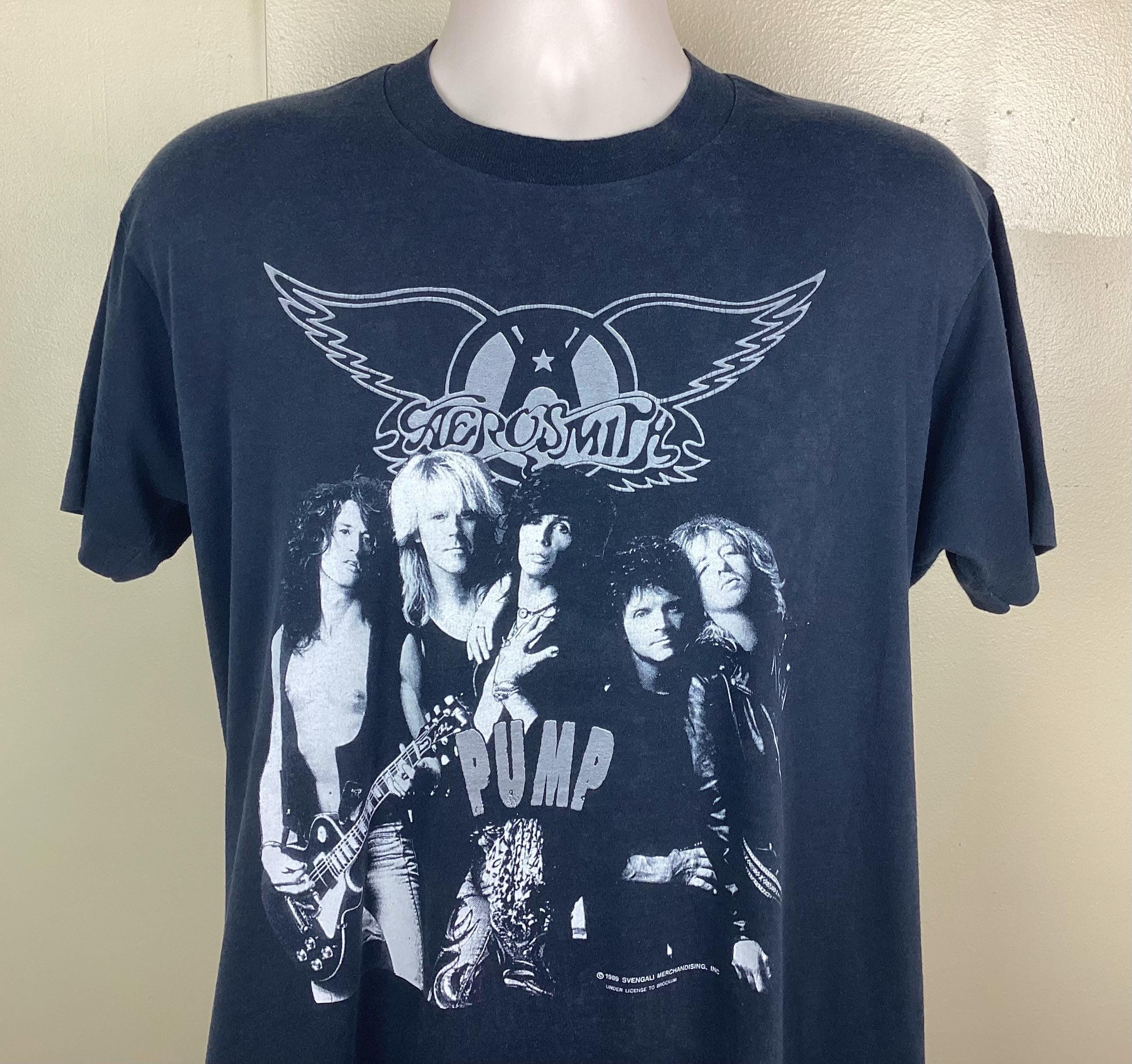 公認バンドTシャツ エアロスミス パンプツアー1989年 Aerosmith】ロックTシャツ メンズ バンドTシャツ メンズ