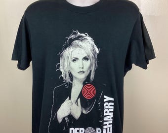 Vtg 1989 Deborah Harry Concert T-shirt Black L/XL 80s Blondie