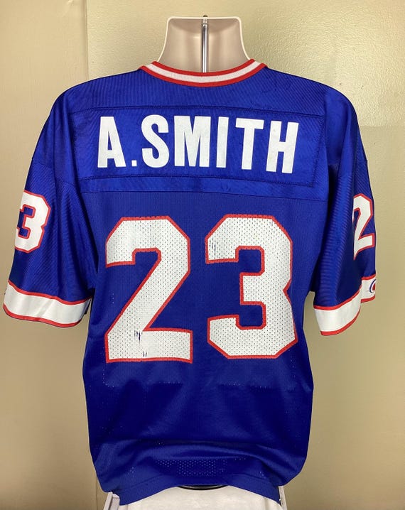 Vtg 90s Champion Buffalo Bills Antowain Smith Jersey Blue Adult