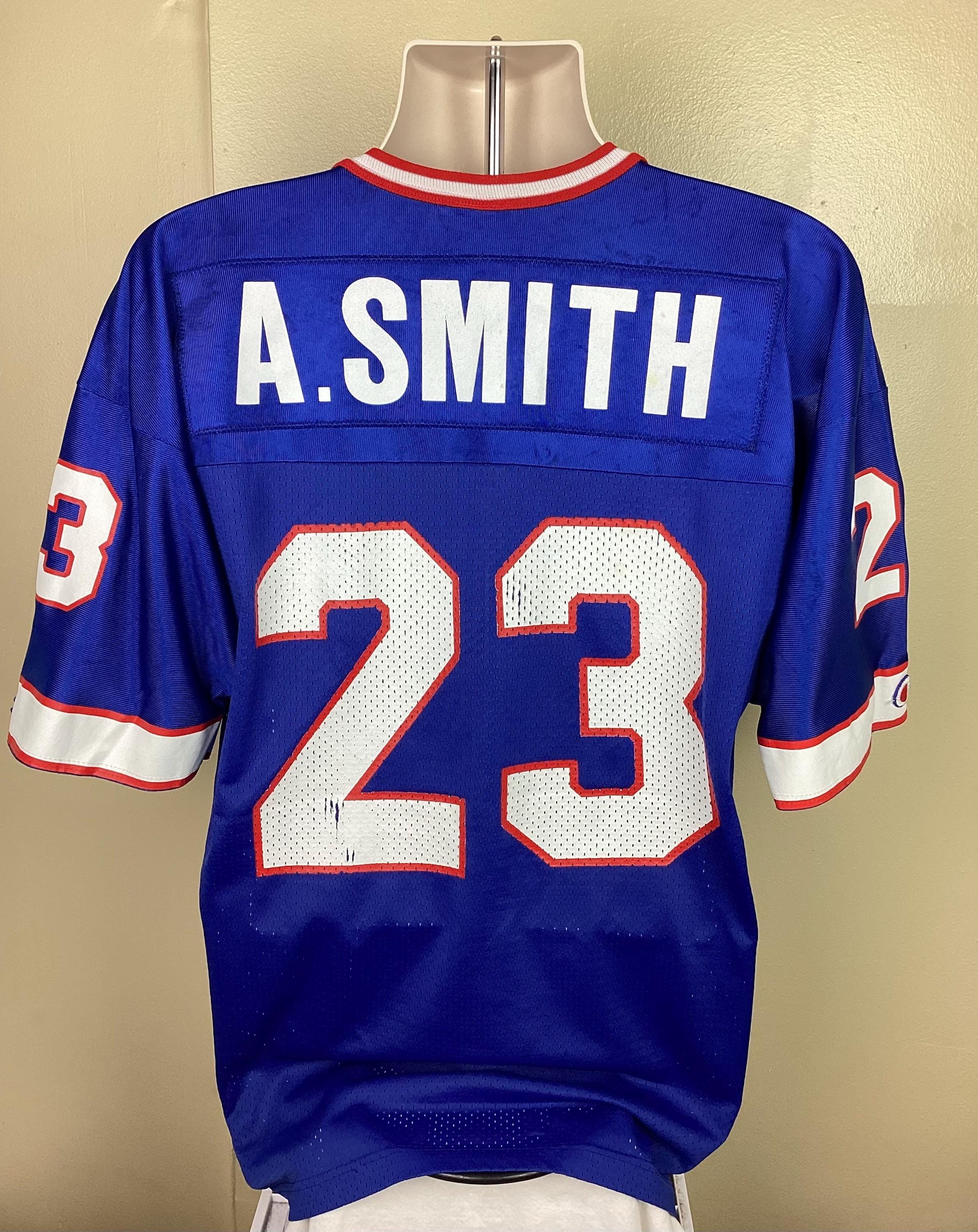 Vtg 90s Champion Buffalo Bills Antowain Smith Jersey Blue Adult