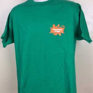 Vtg 1993 Nickelodeon Studios T-shirt Green L/XL 90s Hanes Kids TV Show ...