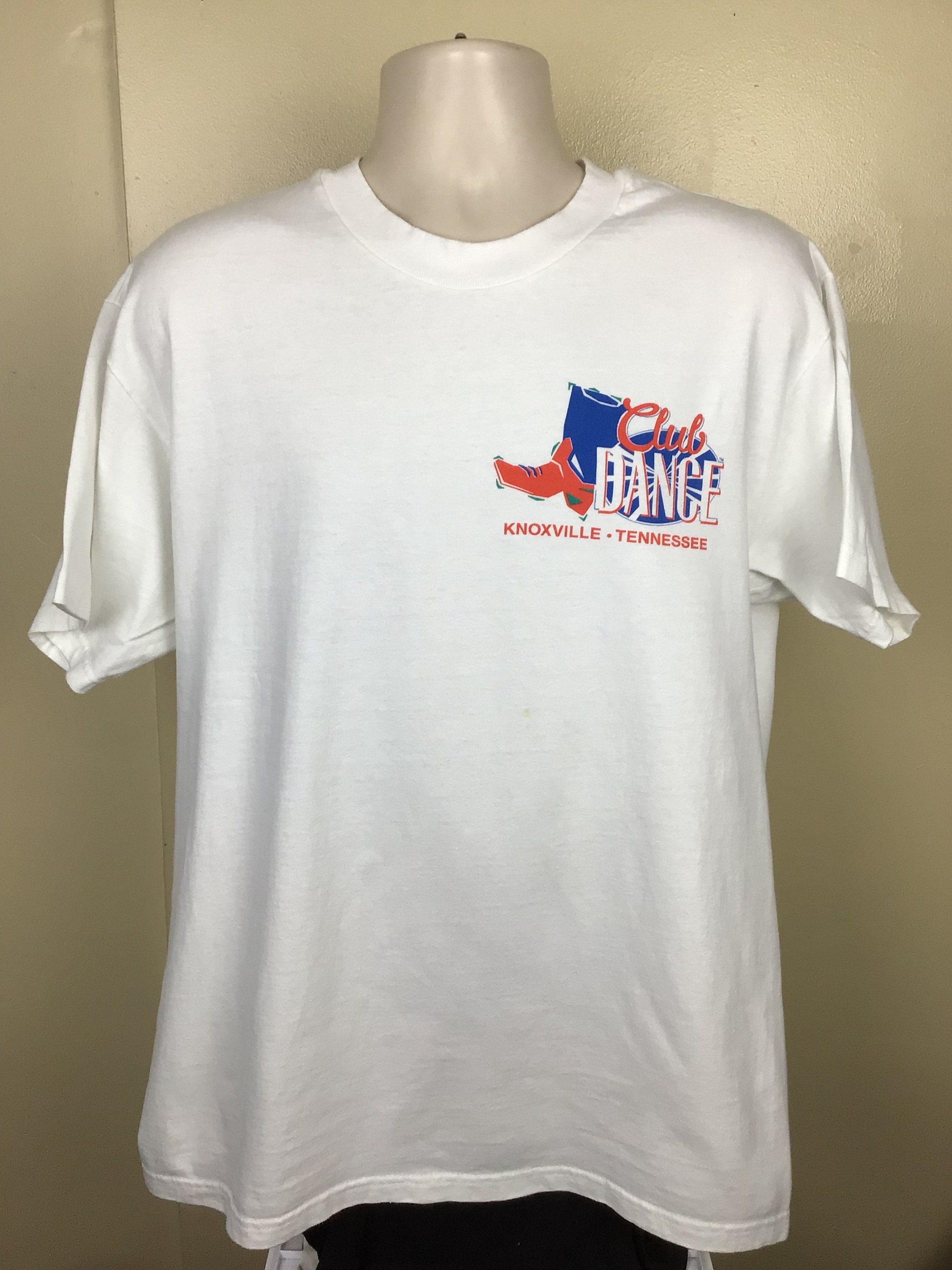 ヴィンテージ 90年代 TNN クラブダンス Tシャツ ホワイト L ノックス 