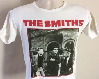 Vtg 1986 The Smiths Concert T-Shirt White S 80s Morrissey The Queen Is Dead Tour New Wave Punk Rock Band Alt Indie
