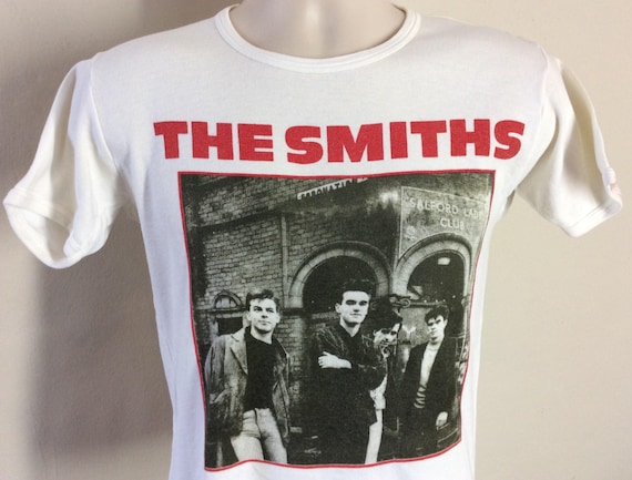 Vtg 1986 The Smiths Concert T-Shirt White XS/S 80… - image 1