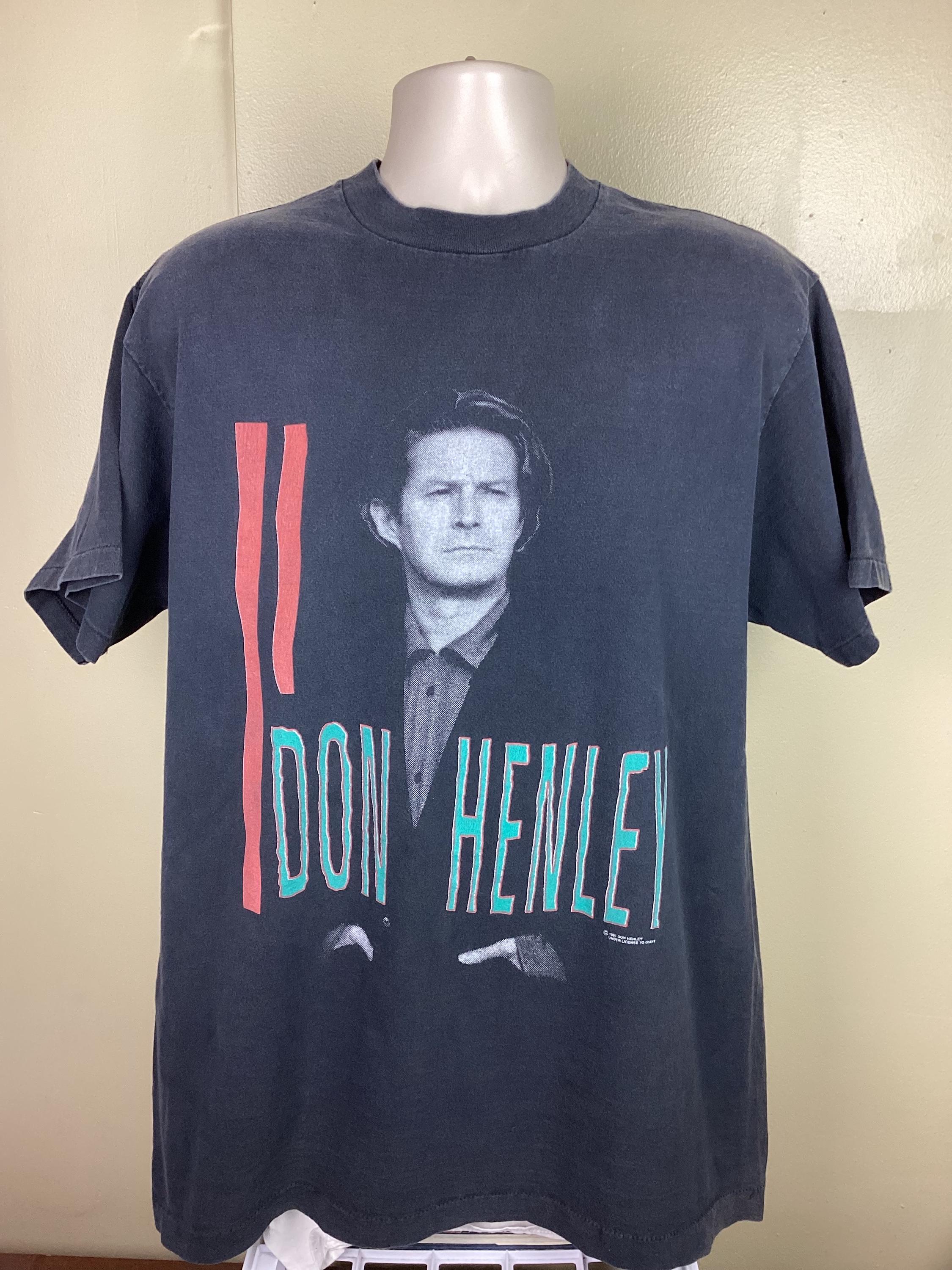 ヴィンテージ 1991 ドン・ヘンリー コンサート Tシャツ 色あせ 黒 XL