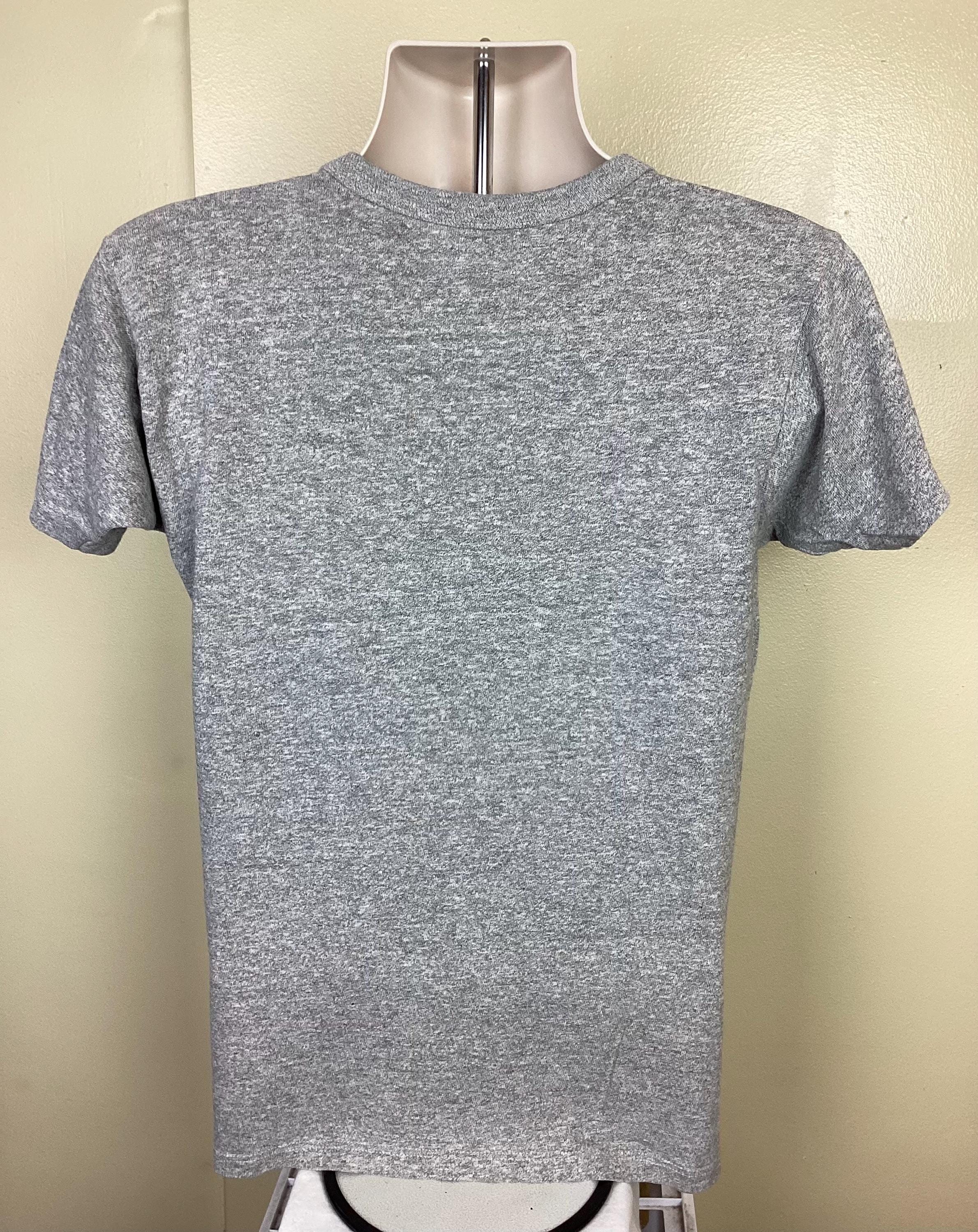 Vtg 80s Late Night With David Letterman T-shirt Heather Gray