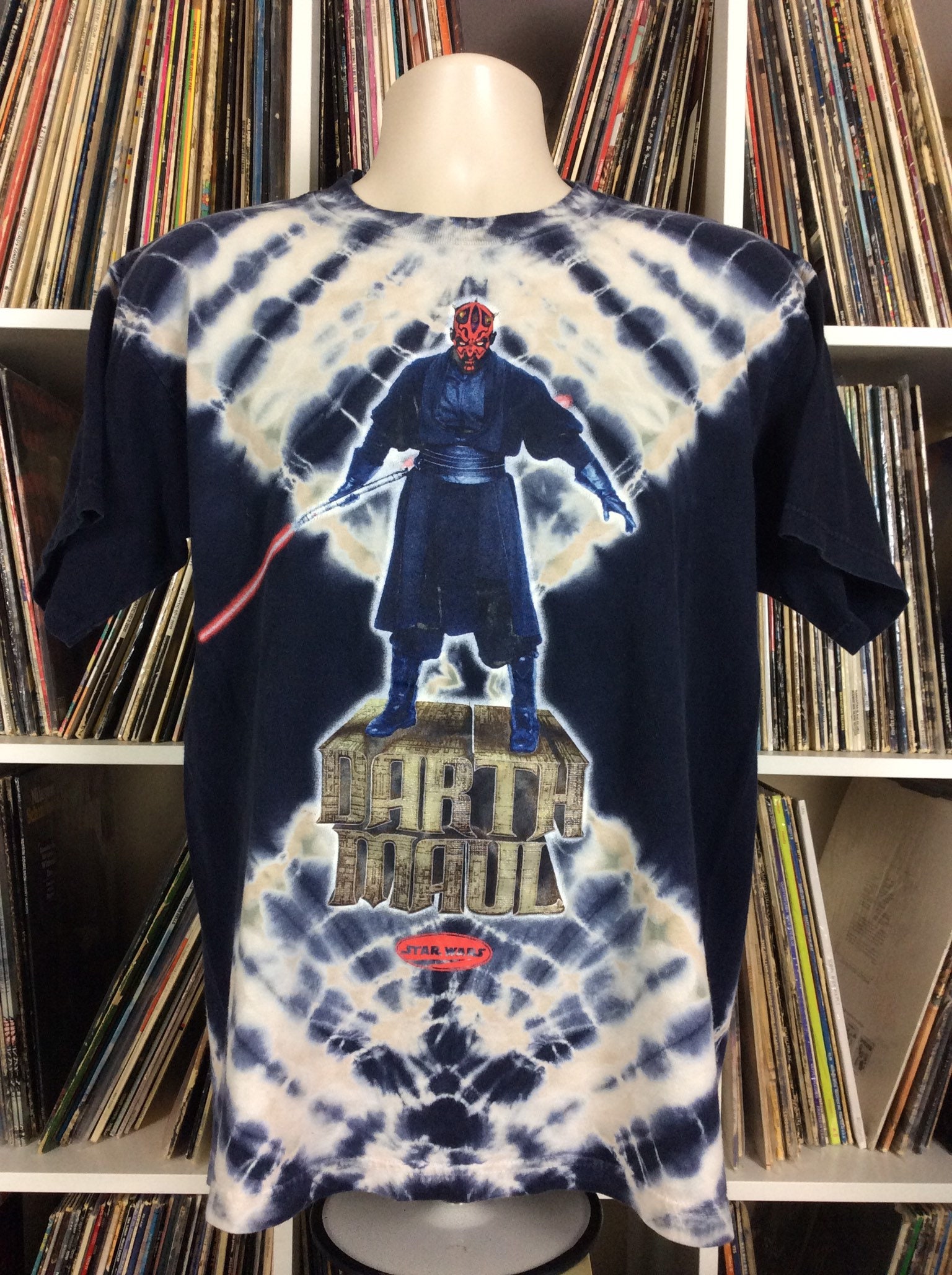 Vtg 1999 Star Wars the Phantom Menace Darth Maul Tie Dye Vtg 1999 Star Wars the Phantom Menace Darth Maul Tie Dye