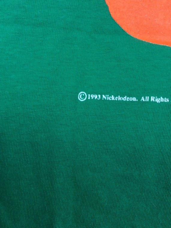 Vtg 1993 Nickelodeon Studios T-Shirt Green L/XL 9… - image 6