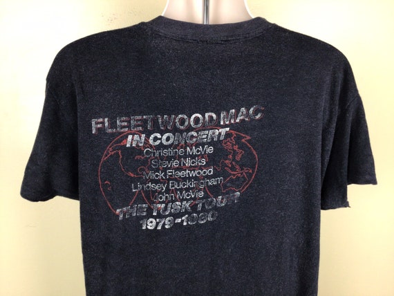 激レア Vintage FLEETWOOD MAC コンサートTシャツ Vtg 1979 Fleetwood Mac Tusk Tour Concert T-shirt Black XL
