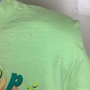 Vtg 1998 Sanrio Keroppi T-Shirt Green L 90s Japanese Animation Character Anime Japan Single Stitch Hello Kitty image 6