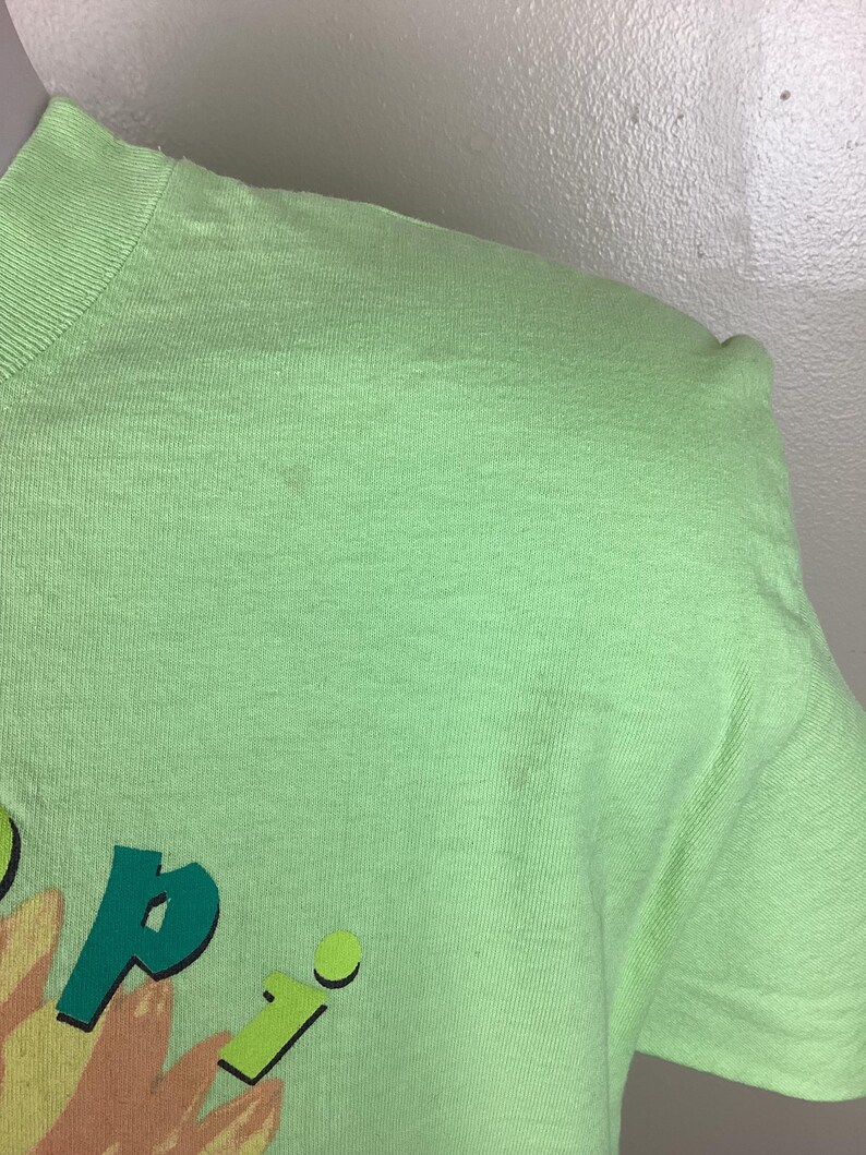 Vtg 1998 Sanrio Keroppi T-Shirt Green L 90s Japanese Animation Character Anime Japan Single Stitch Hello Kitty image 6