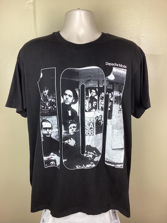 Vtg 1989 Depeche Mode 101 T-shirt Black XL 80s Synthpop Rock Band