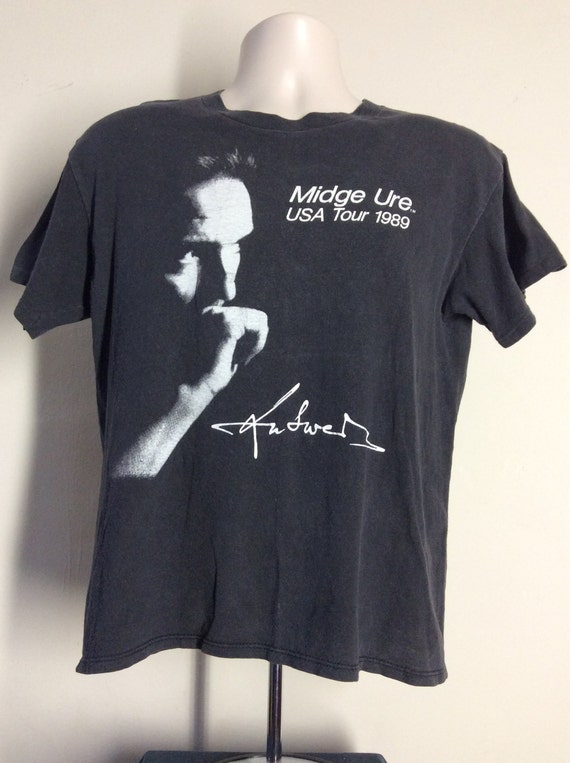 Vtg 1989 Midge Ure Answers To Nothing Koncert T-shirt M 80s