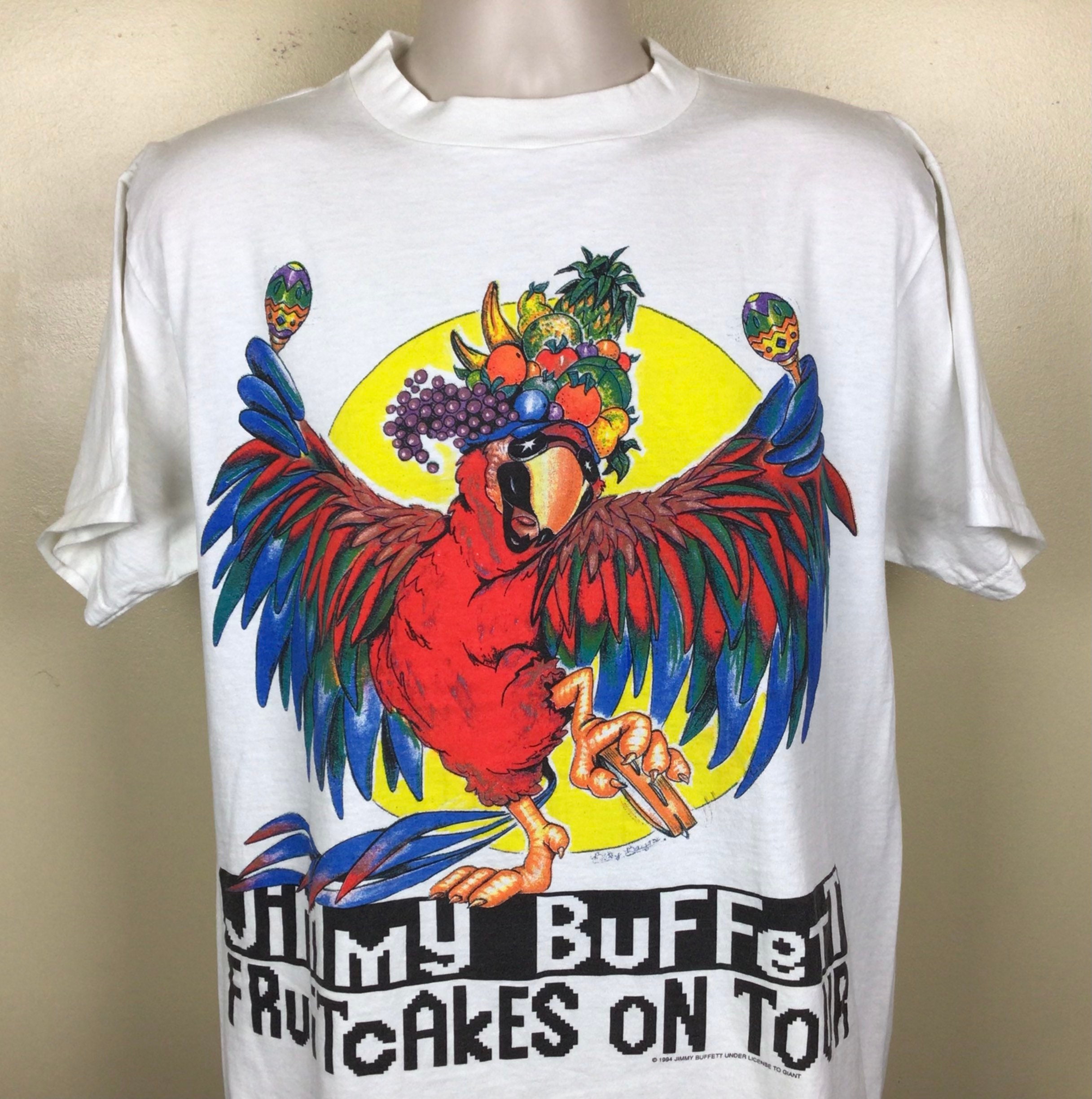 レア美品！90s Jimmy Buffett 1994 USA製 ツアーT XL レア美品！90s Jimmy Buffett 1994 USA製 ツアーT XL レア美品！90s