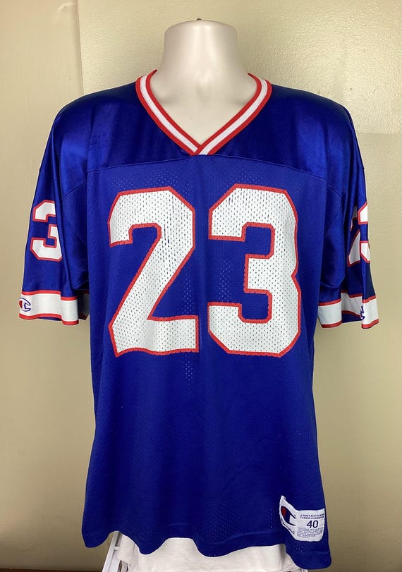 Vtg 90s Champion Buffalo Bills Antowain Smith Jersey Blue Adult