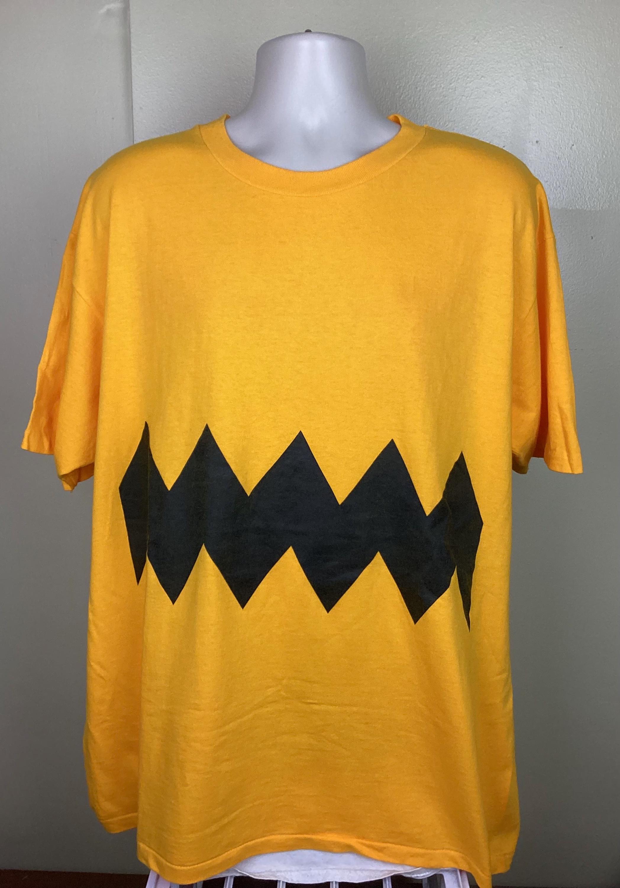 Vtg 90s Evol Skateboards USA Charlie T-shirt Gold Yellow XL