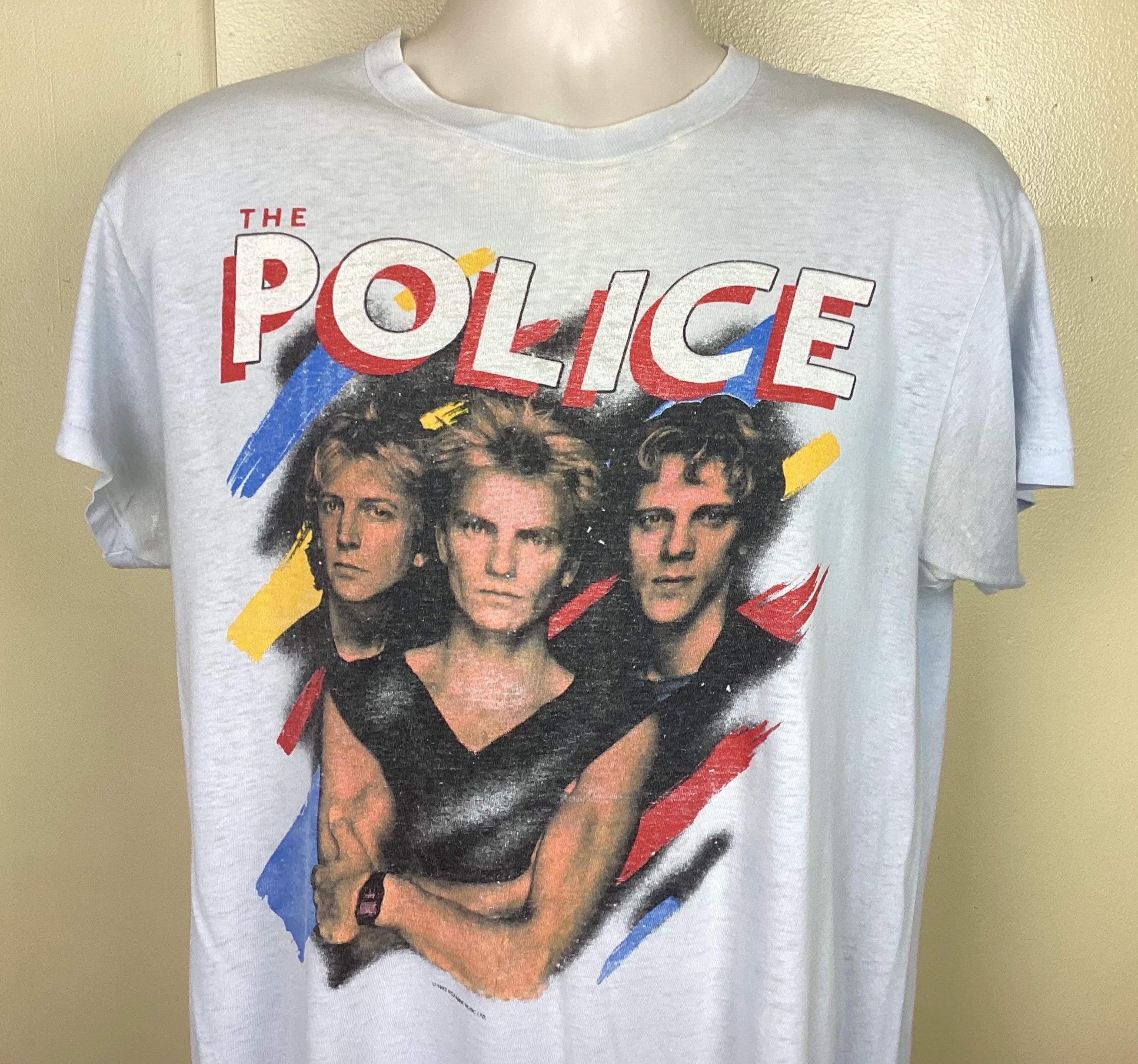 80’s vintage THE POLICE tee 1983 Tシャツ The Police '83 Band T-Shirt | The Police Band Tee | Bluescentric