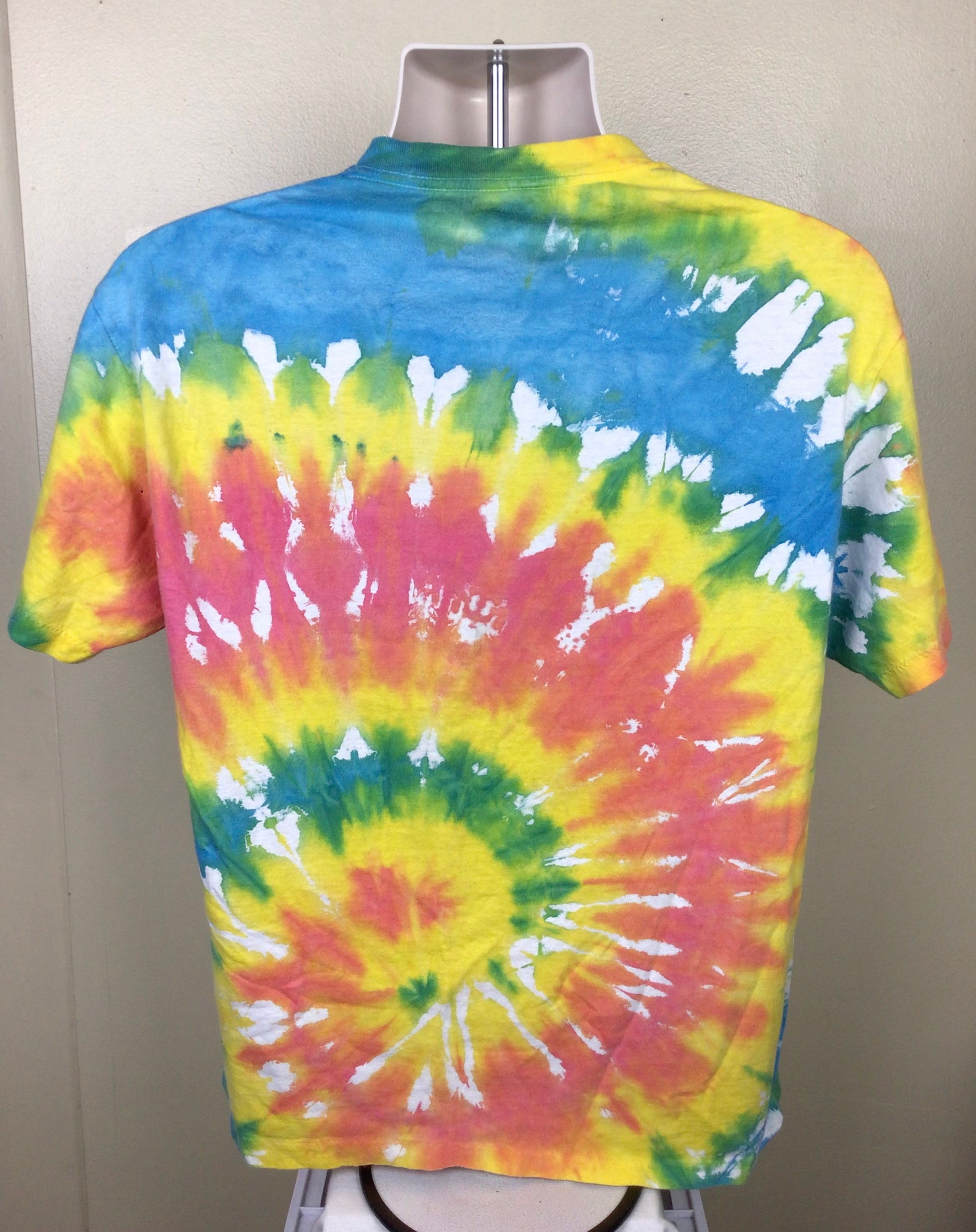 トップス 90s BobMarley anniversary tshirt tie-die Vintage 90s Bob Marley Tie Dye T-shirt Xlarge - Etsy