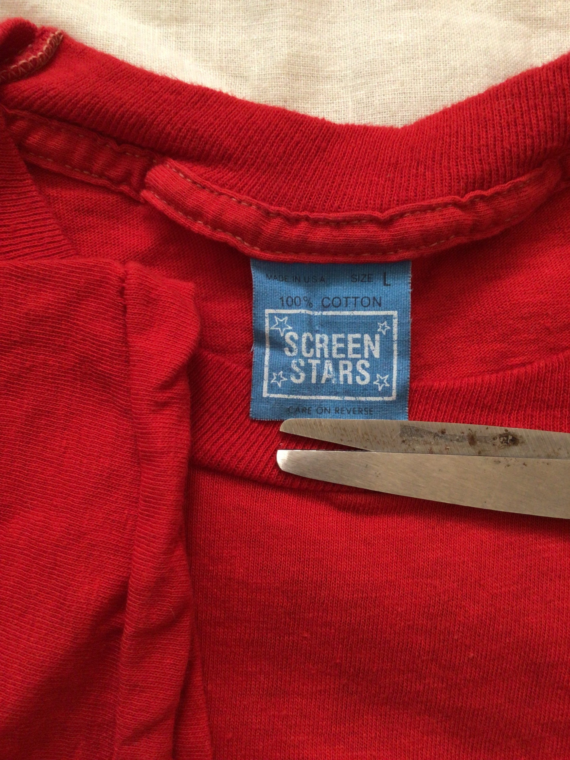 ヴィンテージ 1980 コモドアーズ コンサート Tシャツ 赤タグ サイズ L