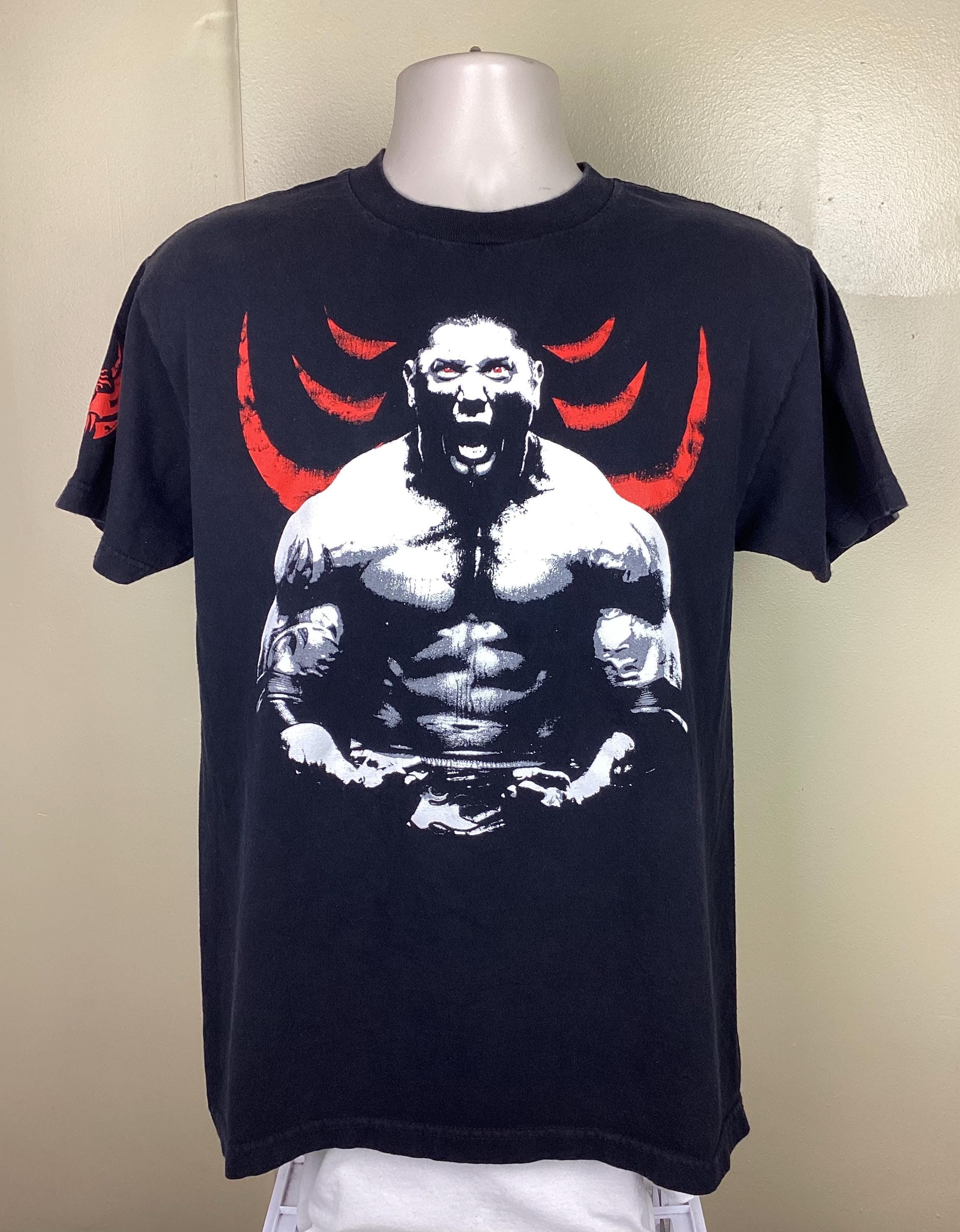 ヴィンテージ 2002 WWE バティスタ アンリーシュド Tシャツ ブラック M 