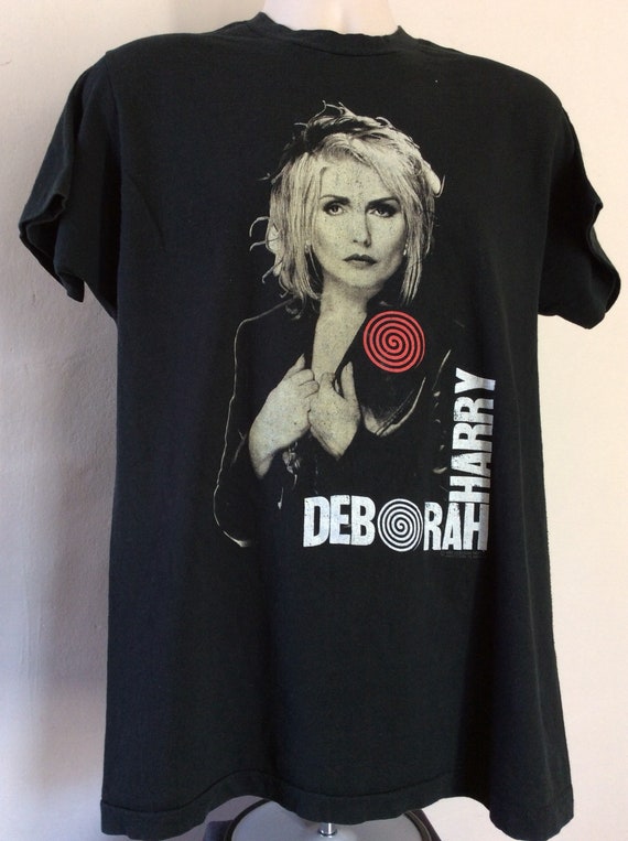 Vtg 1989 Deborah Harry Concert T-Shirt Black L/XL… - image 4