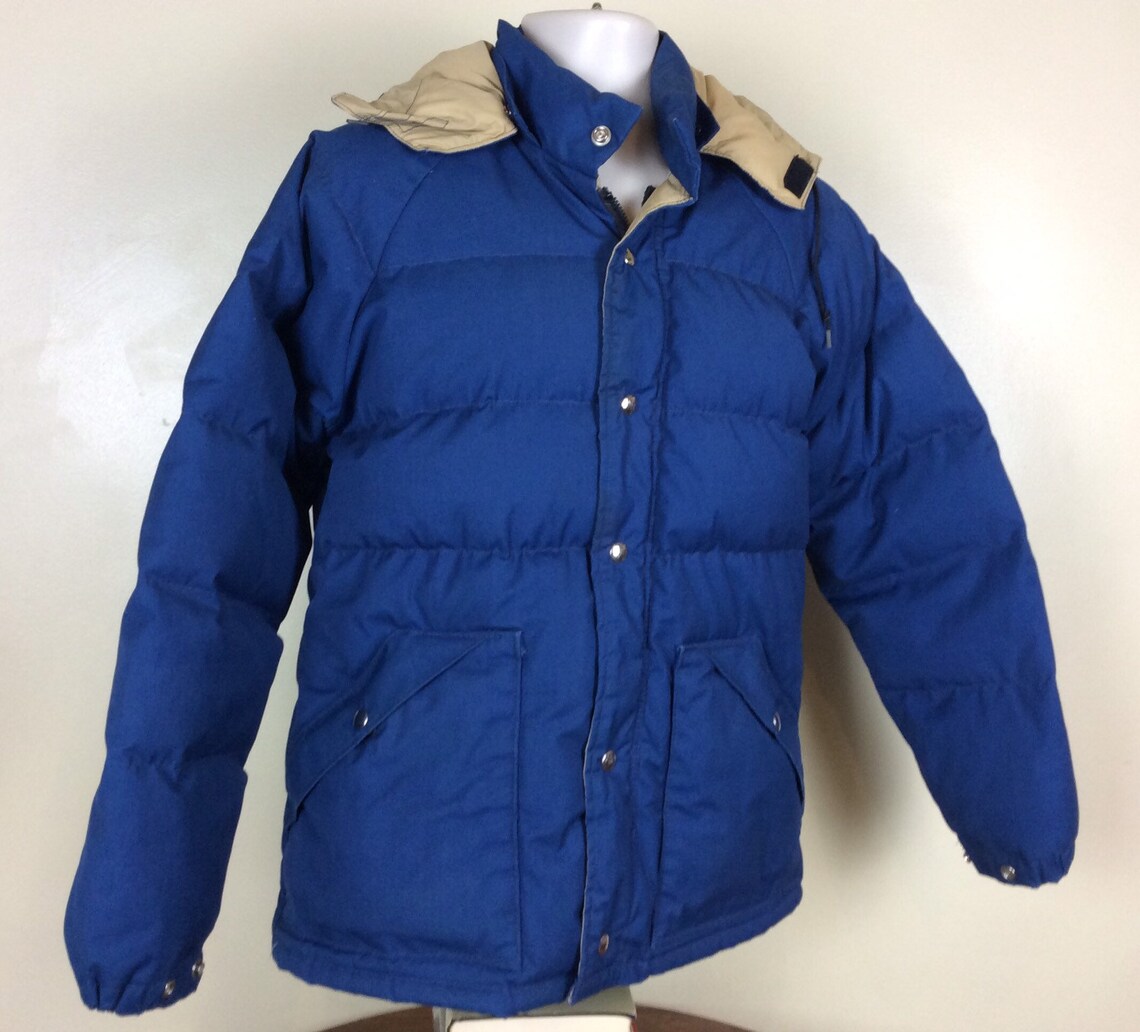 Vtg 70s 80s EMS Eastern Mountain Sports Down Puffer Coat Blue | Etsy