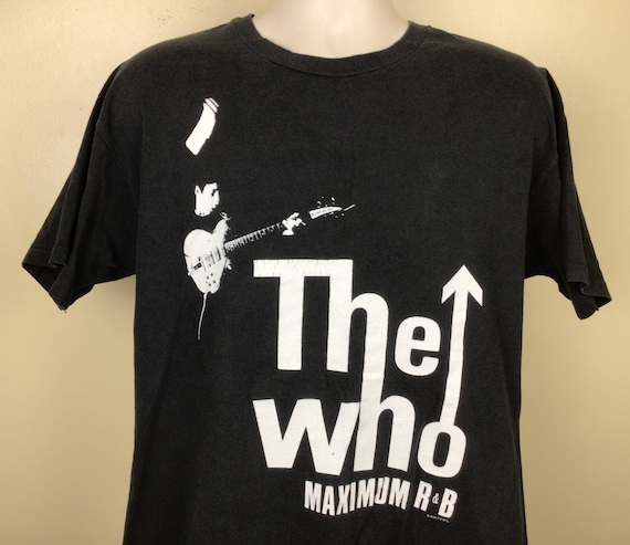 Vtg 1993 The Who Concert T-Shirt Black XL 90s Cla… - image 1
