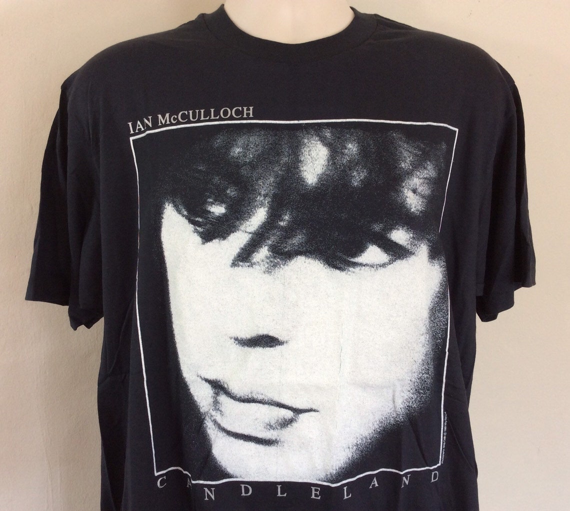 Vtg 1989 Ian Mcculloch Candleland T-shirt Black XL 80s Echo - Etsy