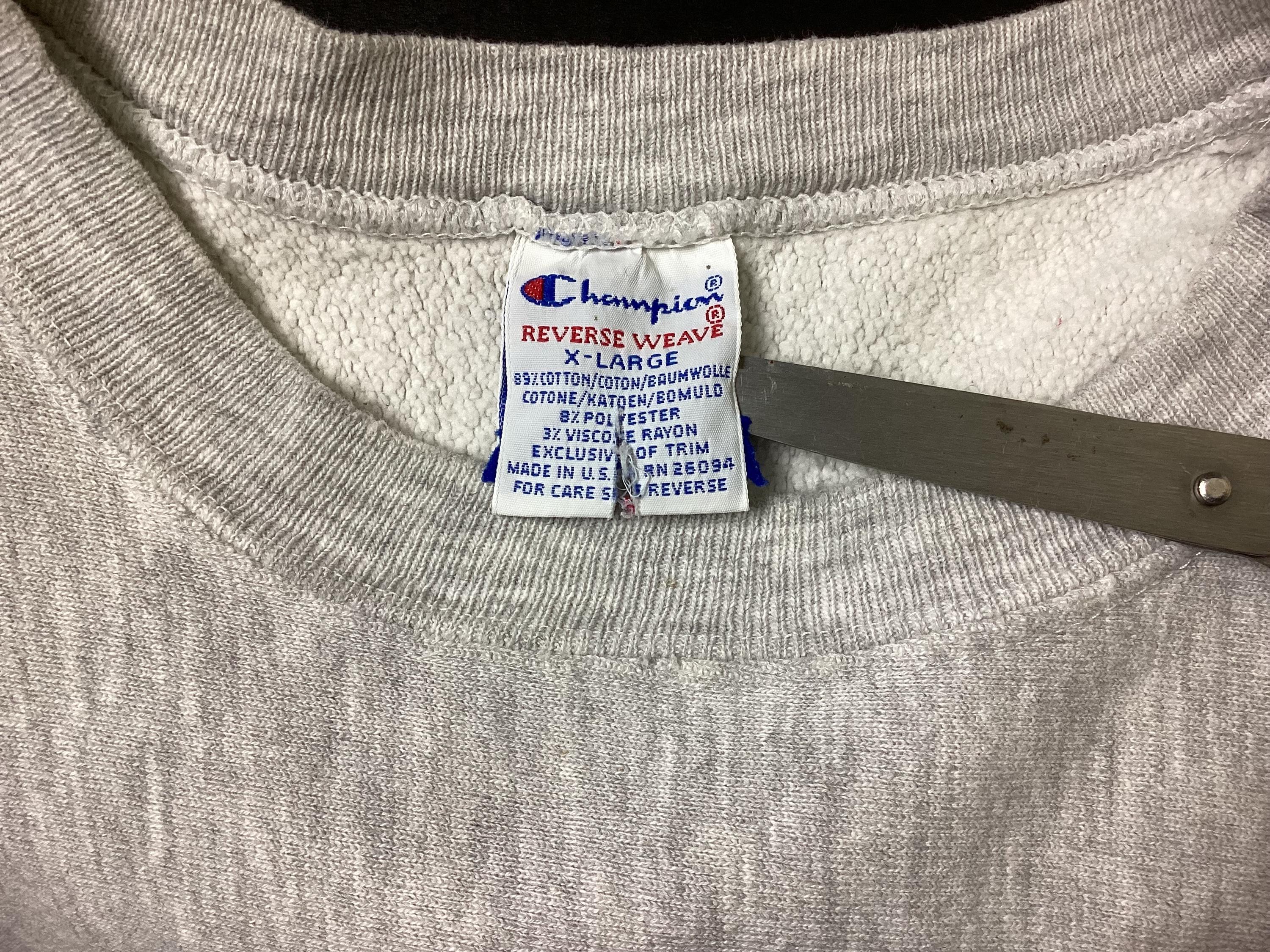 Vtg 90s Dartmouth Champion Reverse Weave Sweatshirt Heather Gray