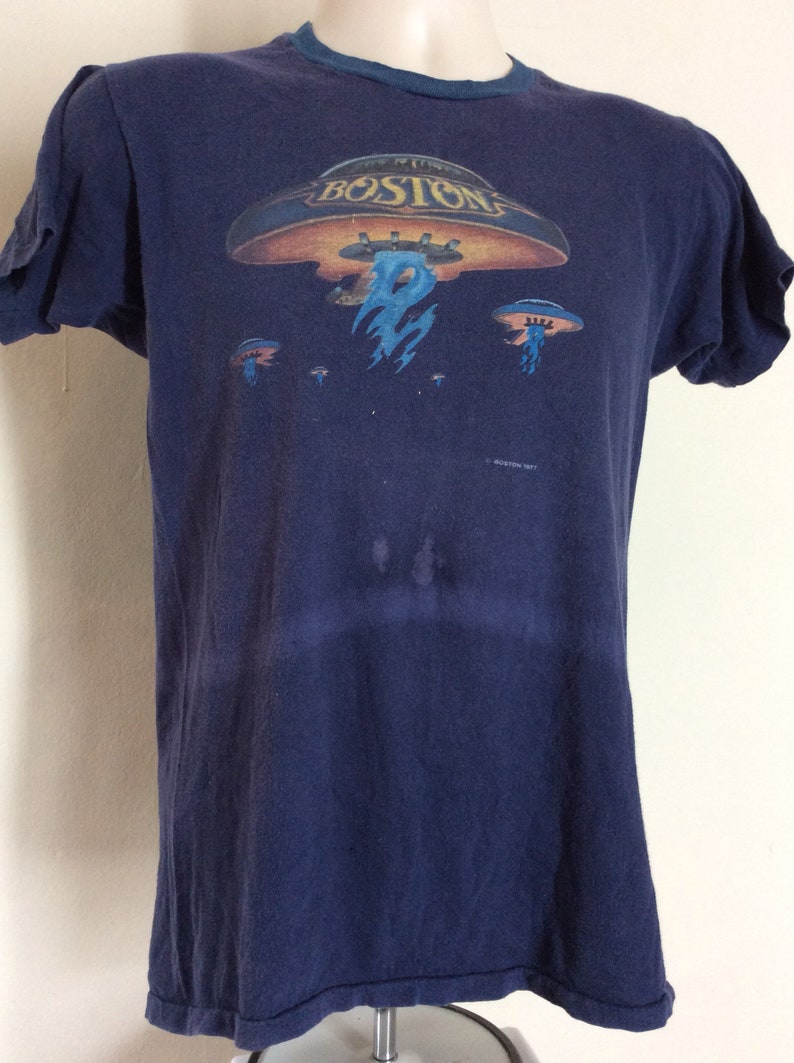 Vtg 1977 1978 Boston Concert T-Shirt Blue S 70s Classic Rock | Etsy