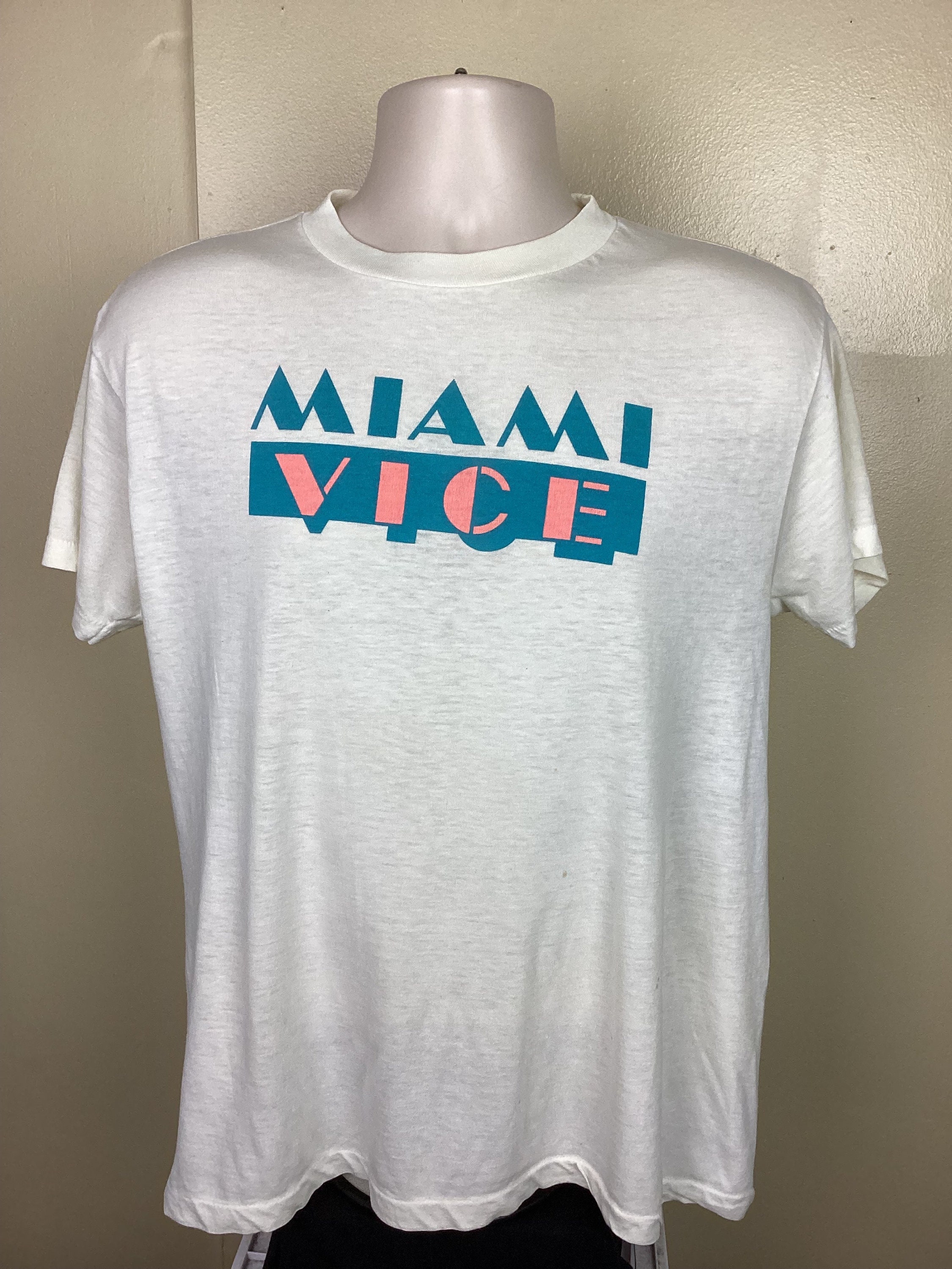 ヴィンテージ 80年代 マイアミバイス Tシャツ ホワイト L/XL テレビ 