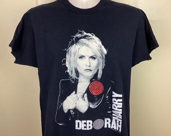 Vtg 1989 Deborah Harry Concert T-Shirt Black M/L 80s Blondie Debbie Punk Rock New Wave Band