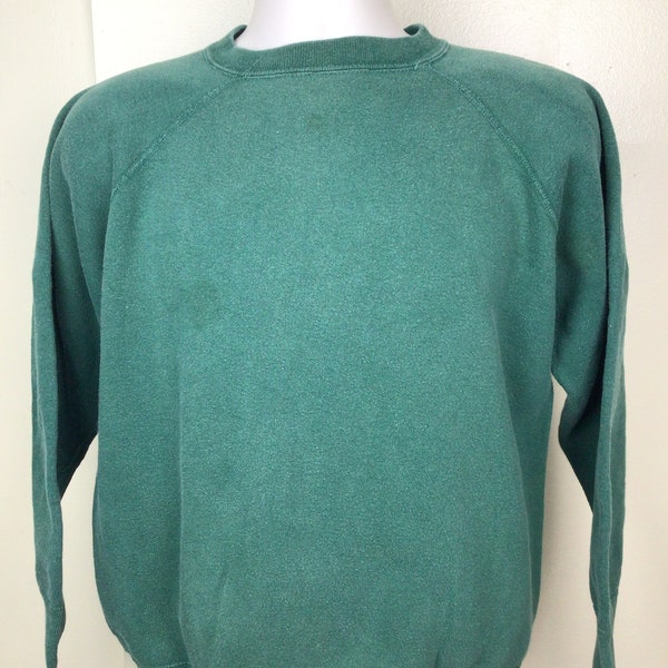 Dark Green Comfy Vintage Crewneck Sweatshirt