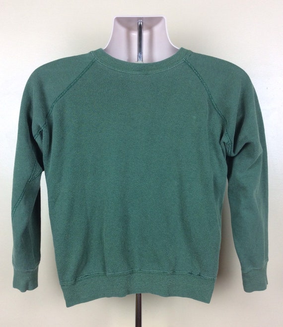 Vtg 70s Huskee Mills Pilgrim Pines Raglan Sweatsh… - image 3