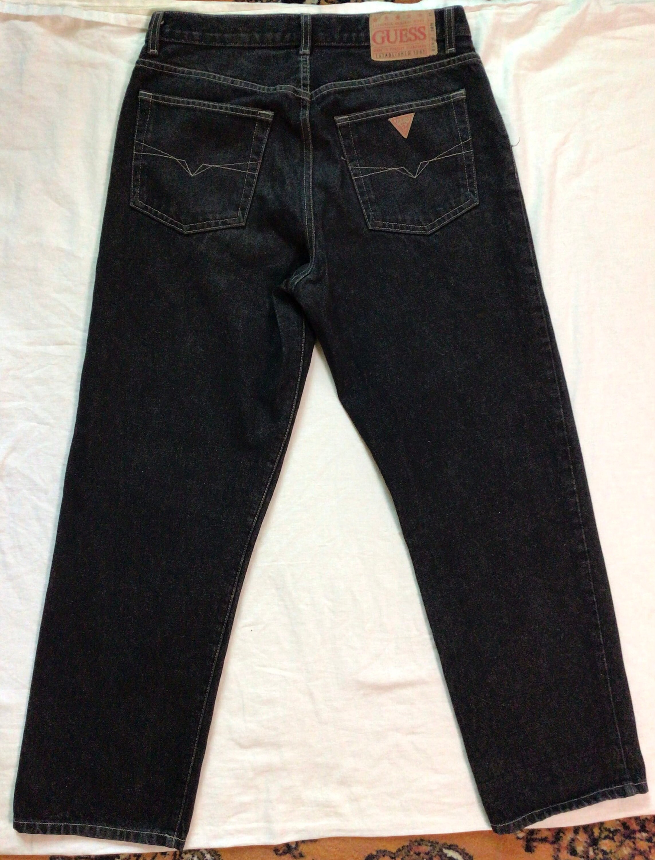 Vtg 80s 90s Guess Jeans Black 31 X 30 Made in USA Style Vtg 80s 90s Guess Jeans Black 31 X 30 Made in USA Style
