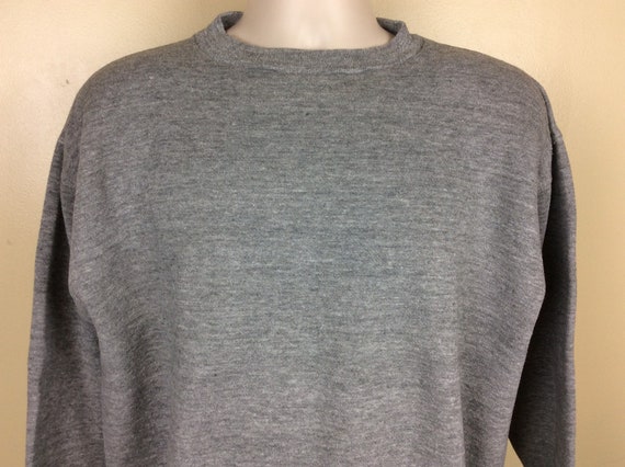 Vtg 70s Russell Athletic Plain Heather Gray Sweatshirt XL | Etsy