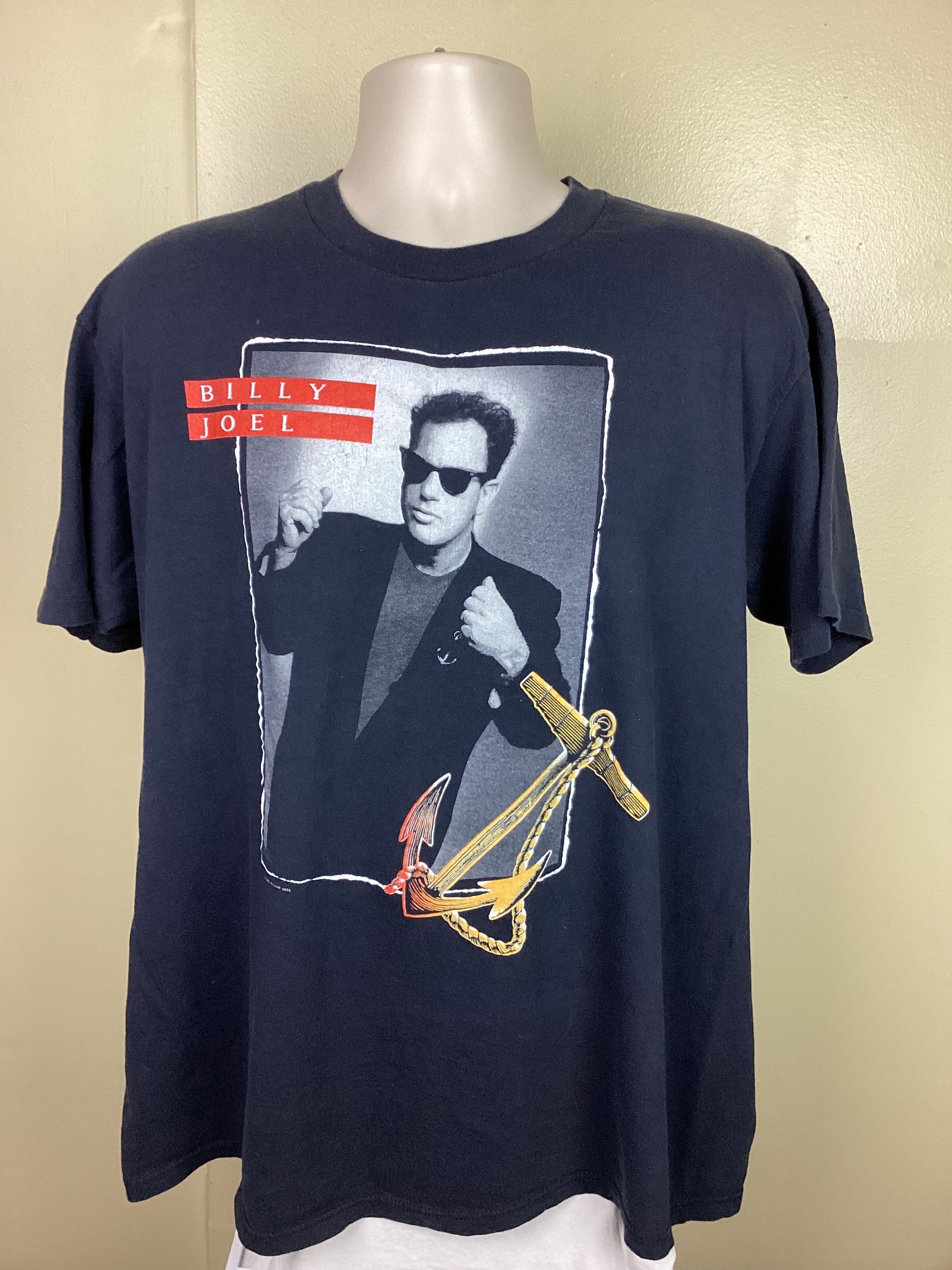 Vtg 1989 Billy Joel Storm Front Tour Concert T-shirt Black