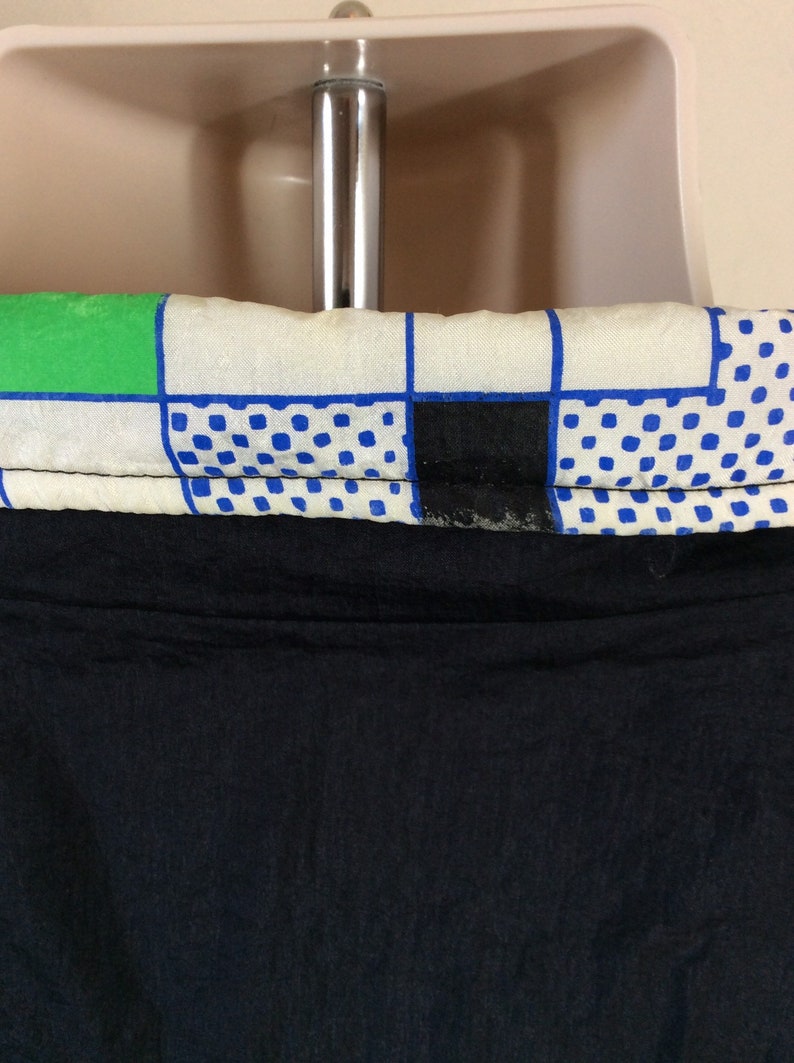 Vtg 80s Early 90s Le Coq Sportif Windbreaker Jacket Black Blue L French Sneaker Brand image 9