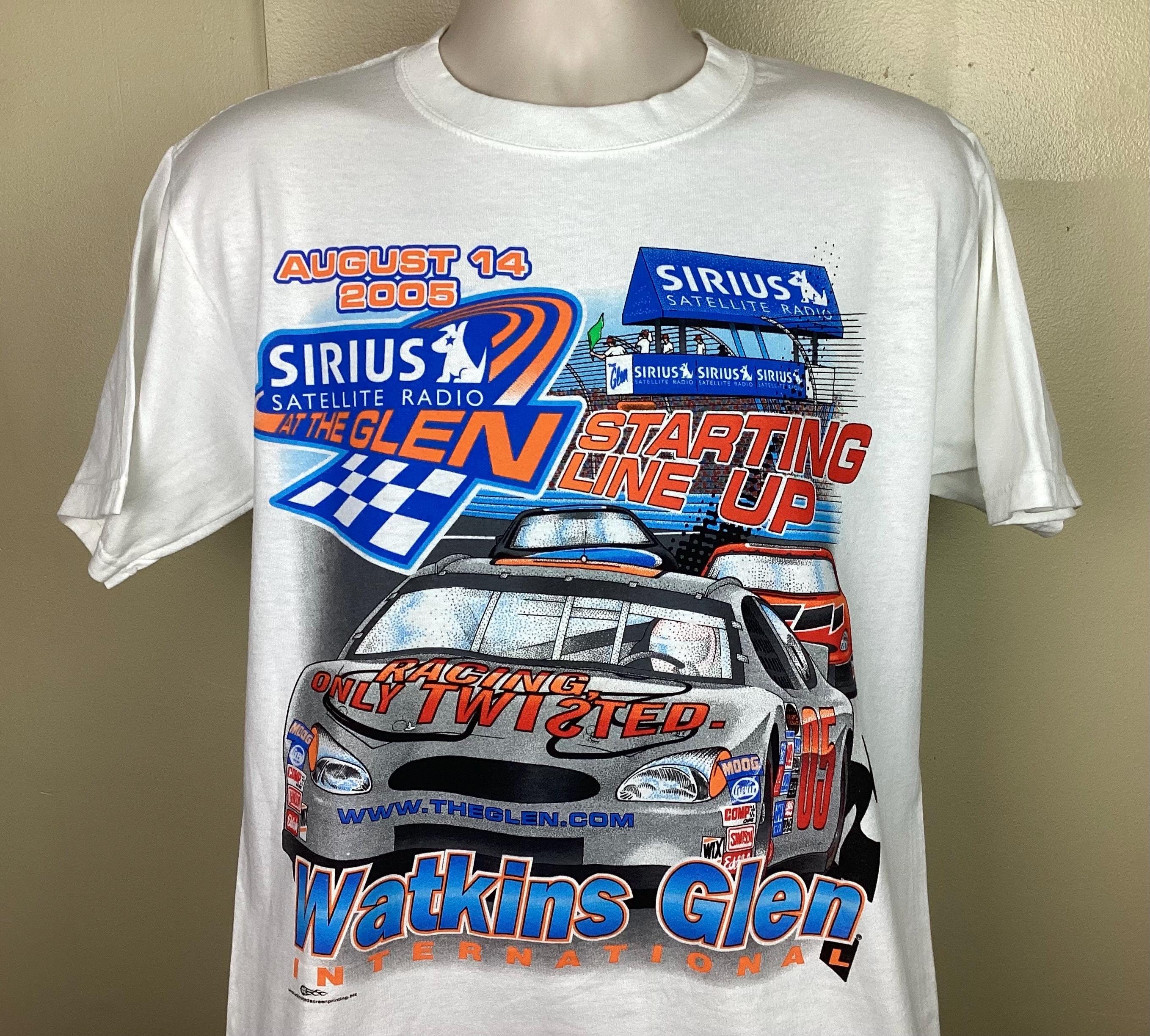 Vtg 2005 Watkins Glen International Speedway T-Shirt White M Early 2000s Auto Racing Stock Car